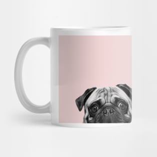 Blush pink Pug pop Mug